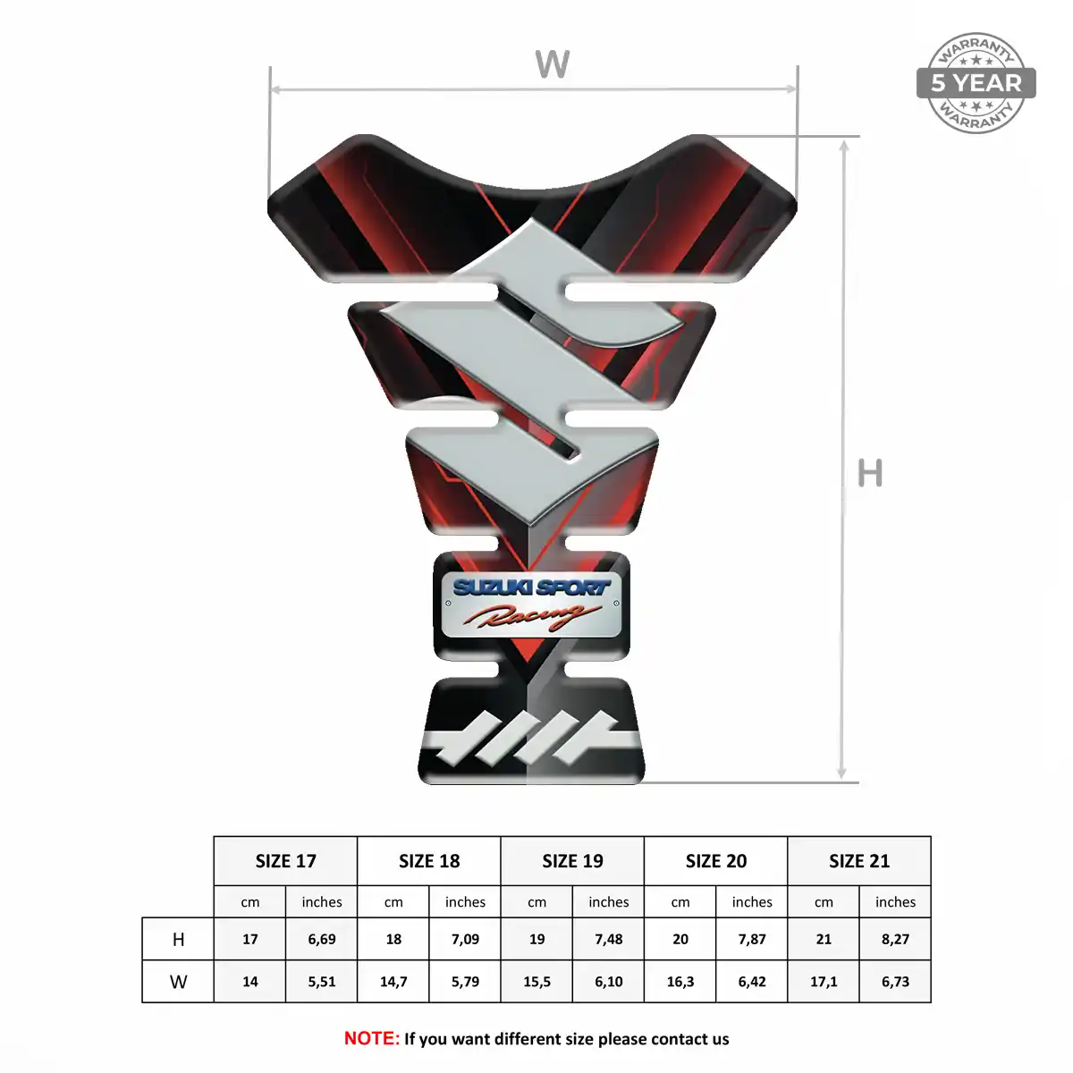 Suzuki Tank Guard Pads Motorcycle Signature Grade