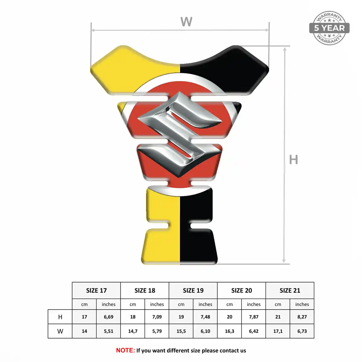 Suzuki Tank Guard Pads Motorcycle Sleek Style
