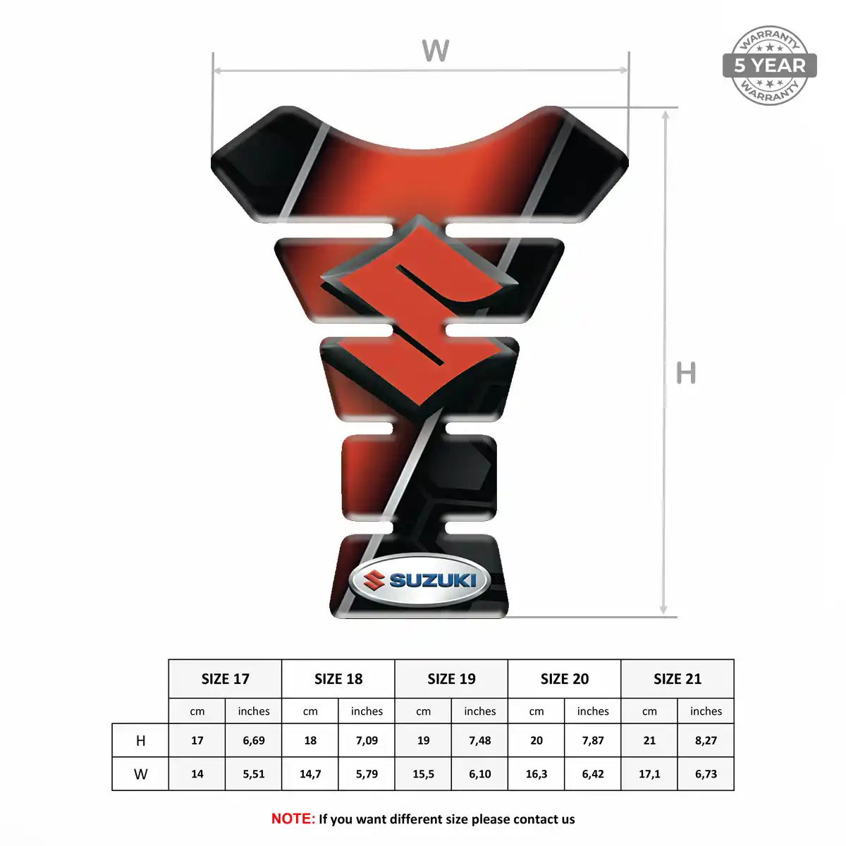 Suzuki Tank Guard Protector Elite Edition