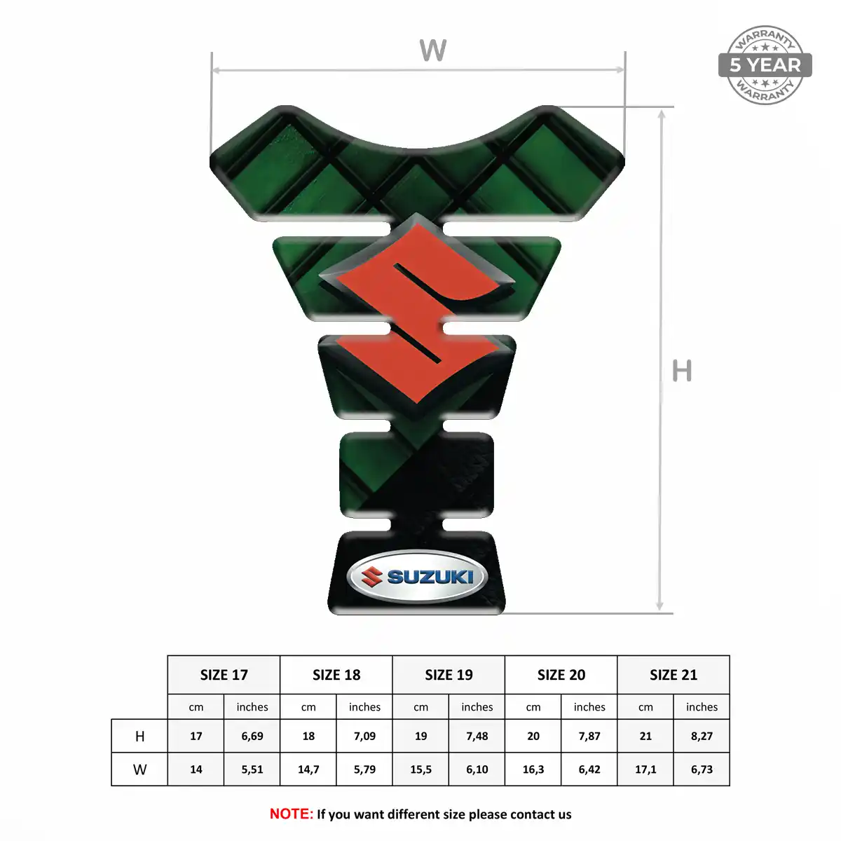 Suzuki Tank Guard Protector Elite Finish