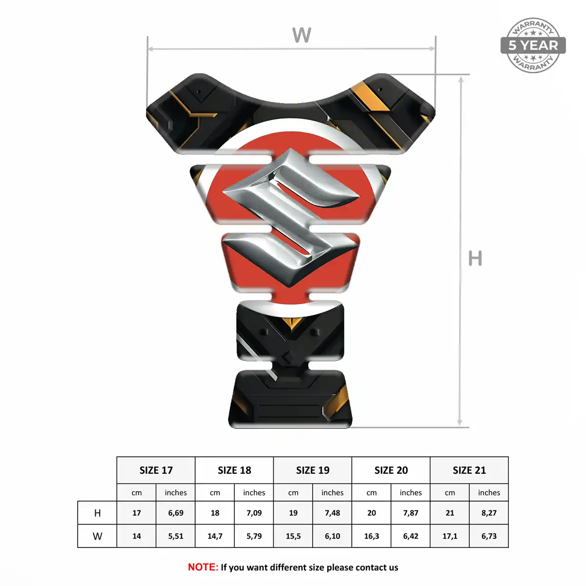 Suzuki Tank Guard Protector Motorbike Elite Edition