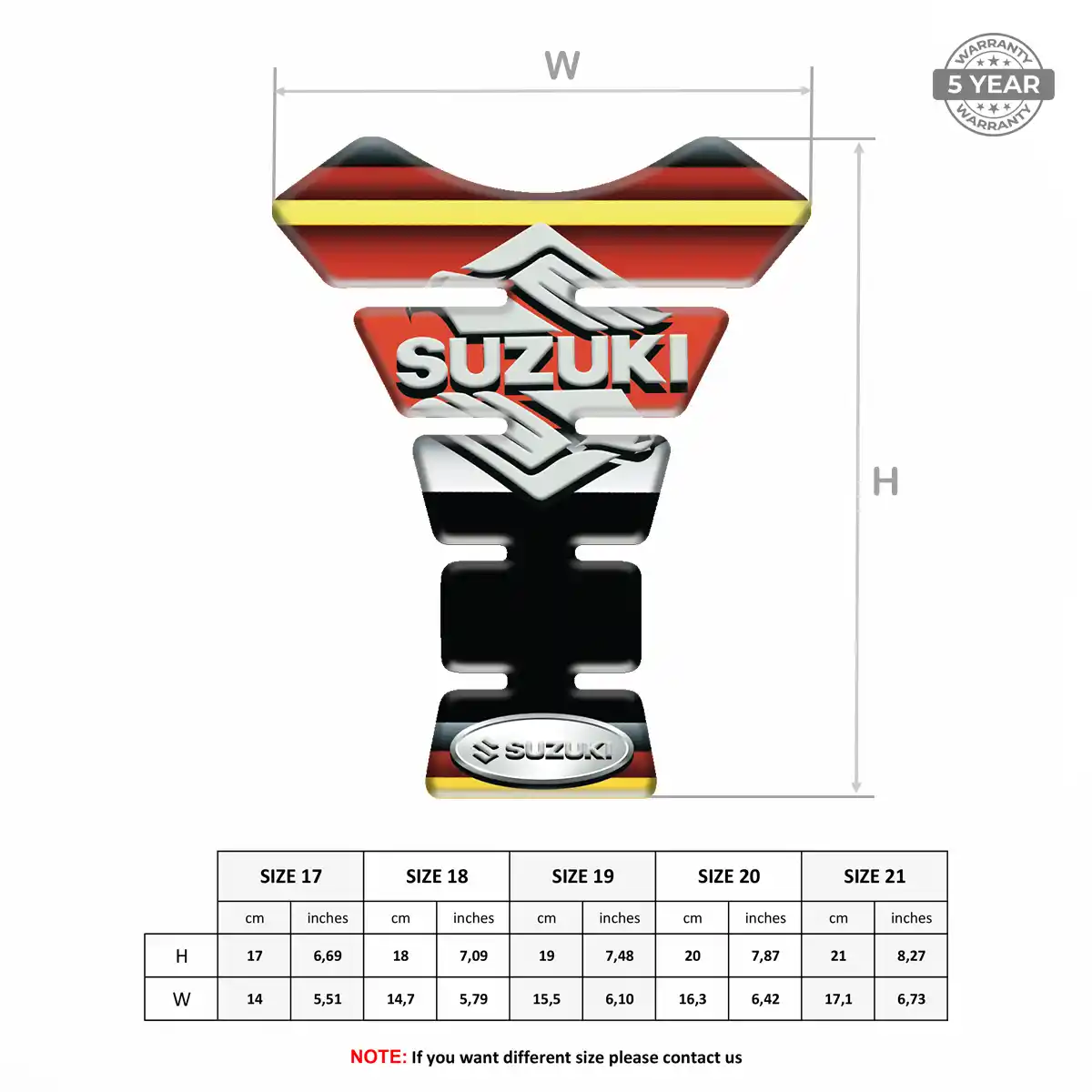 Suzuki Tank Guard Protector Motorbike Prime Quality