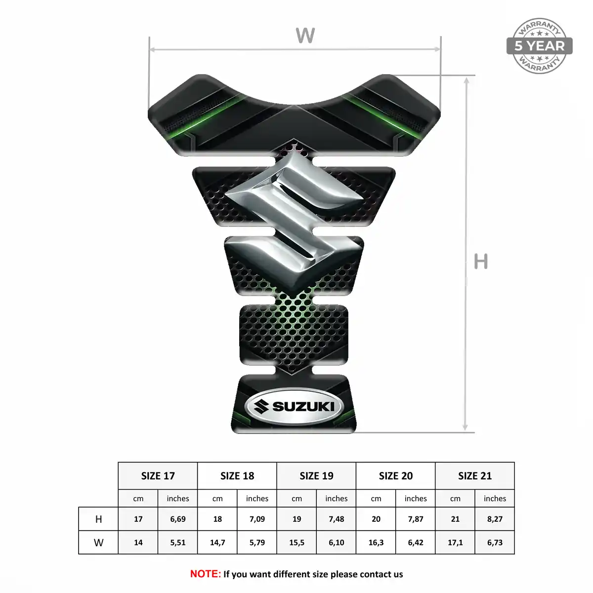Suzuki Tank Guard Protector Motorbike Refined Design