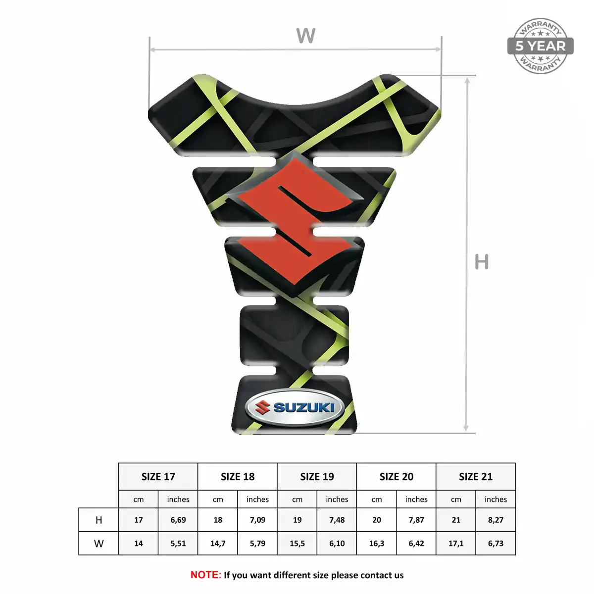 Suzuki Tank Guard Protector Motorbike Signature Grade