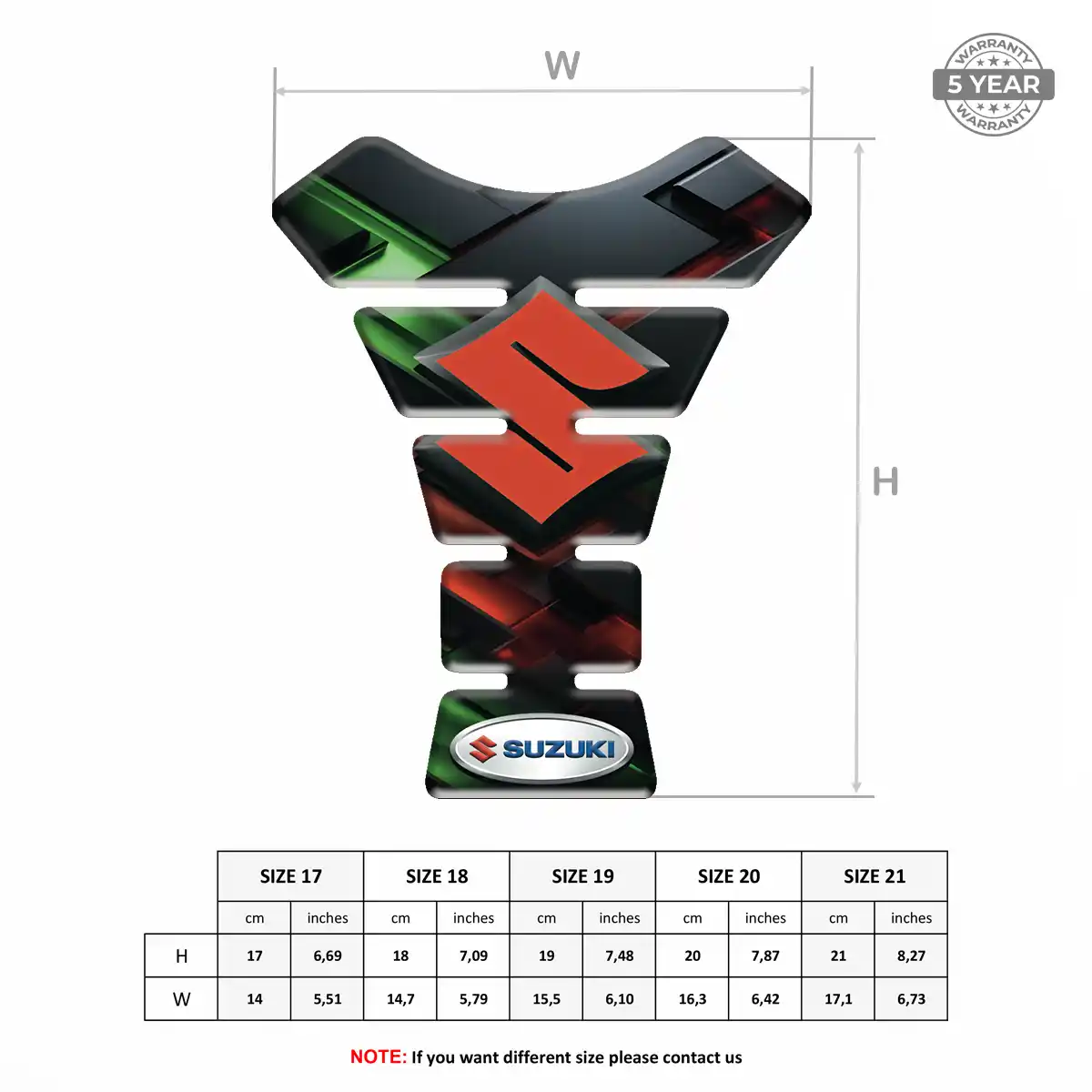Suzuki Tank Guard Protector Sleek Style