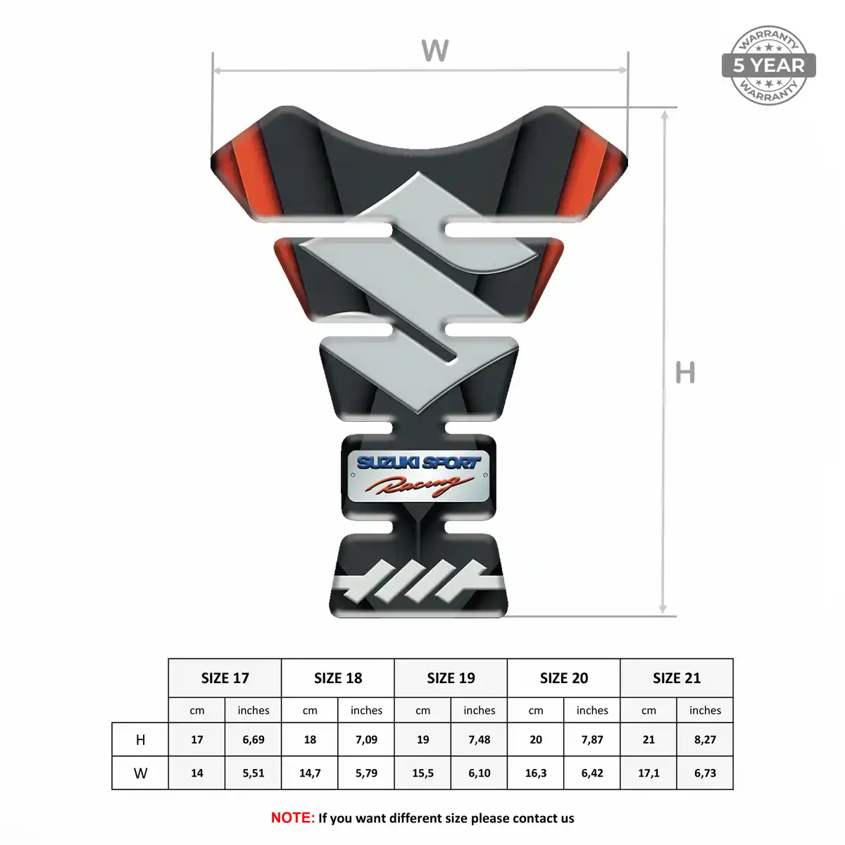 Suzuki Tank Guard Sleek Style