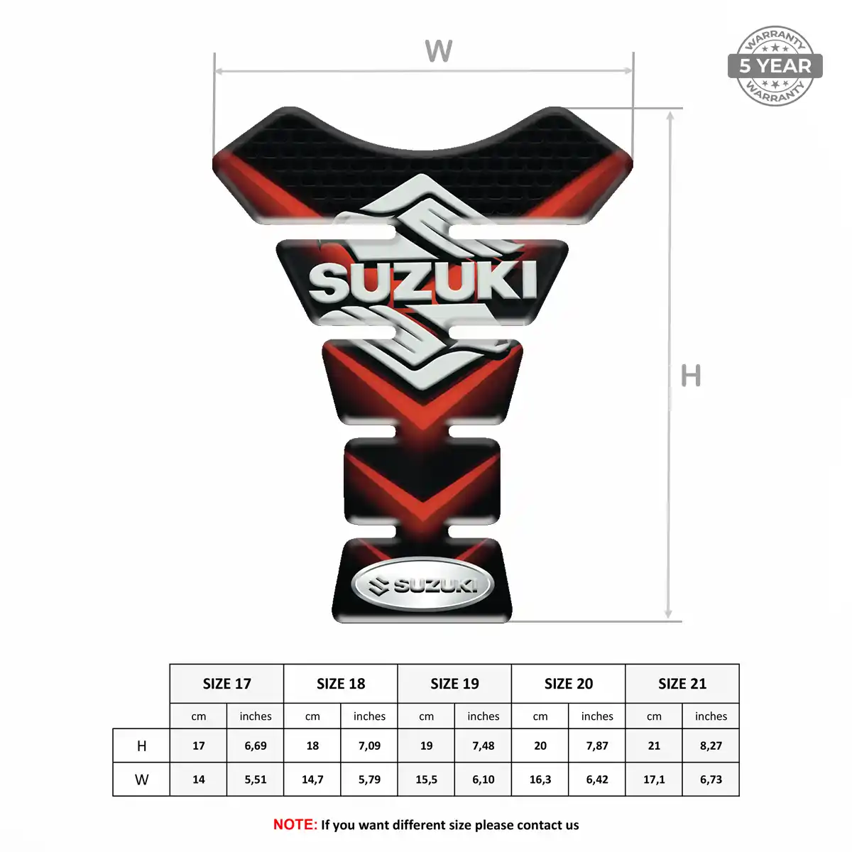Suzuki Tank Guards Motorbike Refined Design