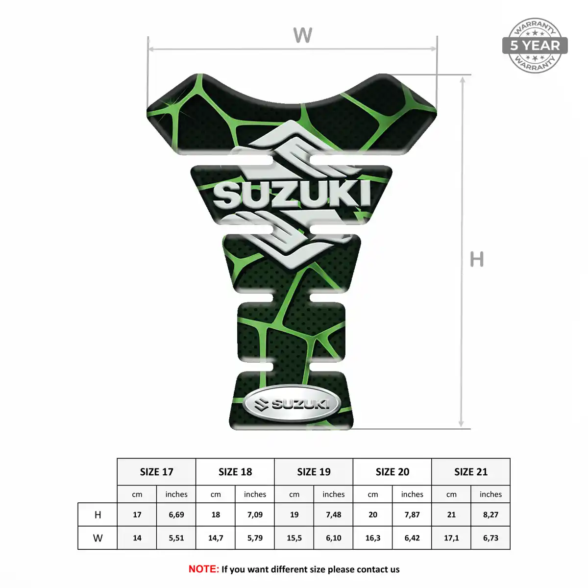 Suzuki Tank Guards Motorcycle Sleek Style