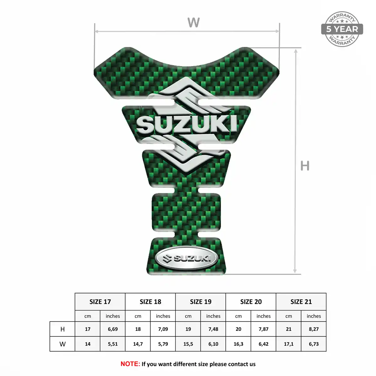 Suzuki Tank Guards Refined Design