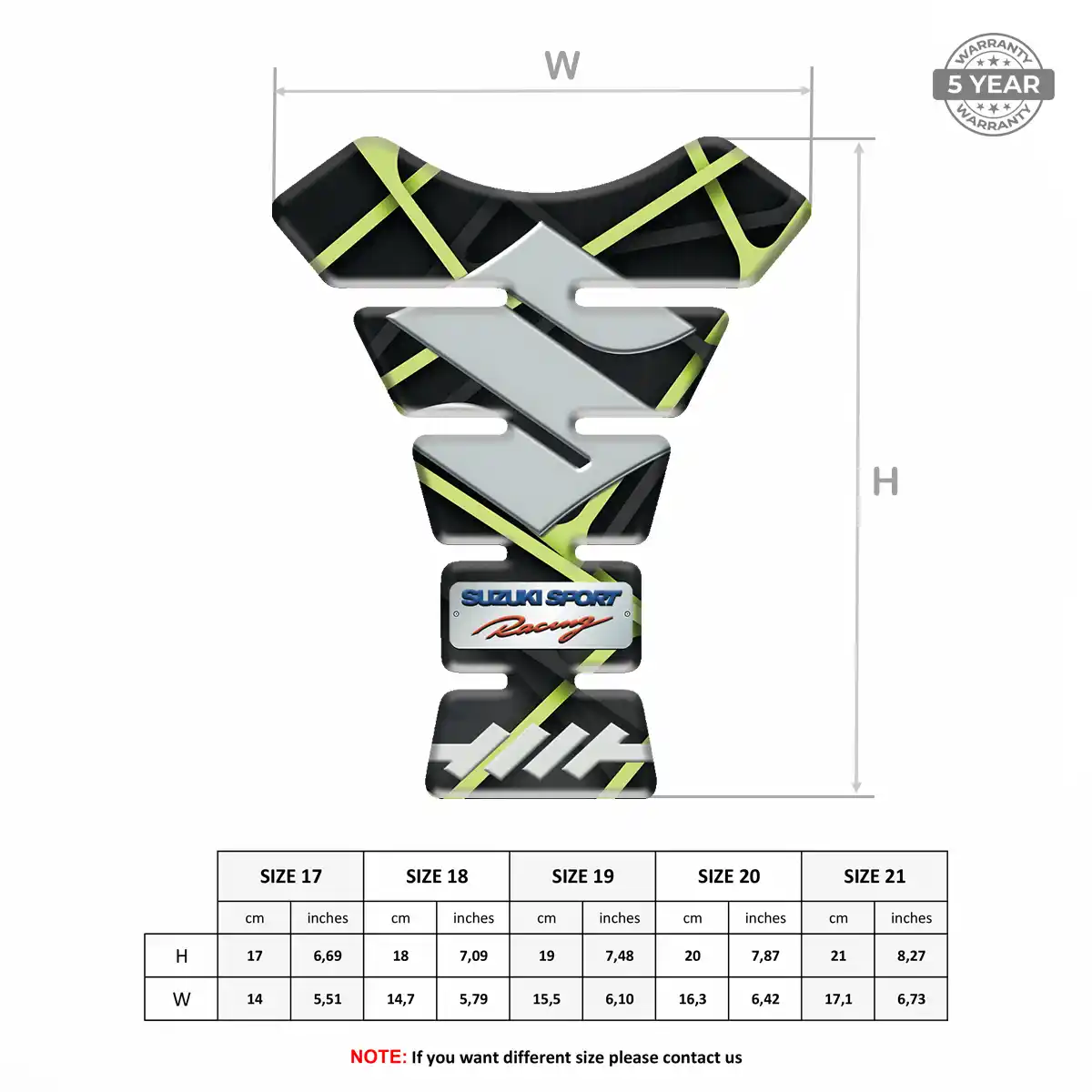 Suzuki Tank Knee Pad Signature Grade