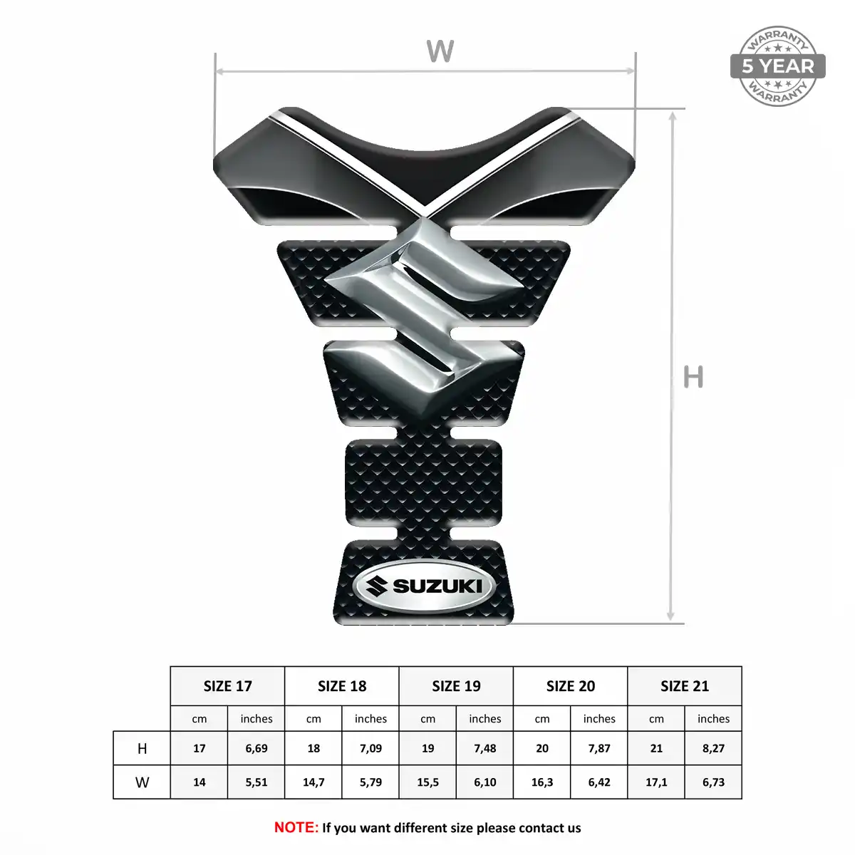 Suzuki Tank Pad Fuse Motorbike Exclusive Series