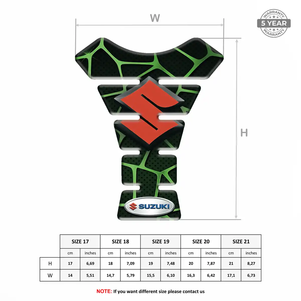 Suzuki Tank Pad Fuse Motorcycle Deluxe Edition