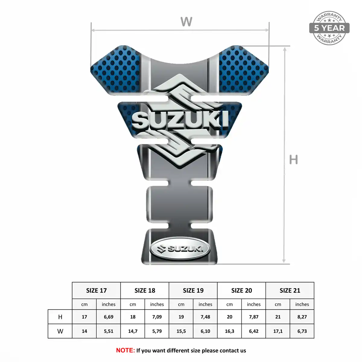 Suzuki Tank Pad Fuse Refined Design
