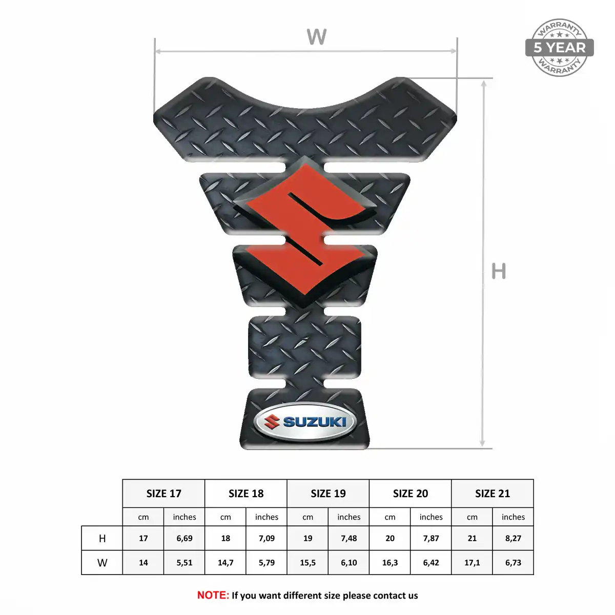 Suzuki Tank Pad Guard Motorbike Elite Edition