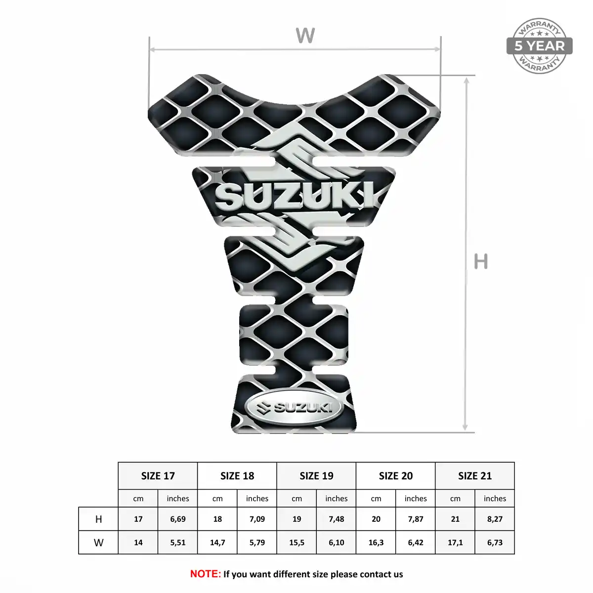 Suzuki Tank Pad Guard Motorbike Exclusive Series