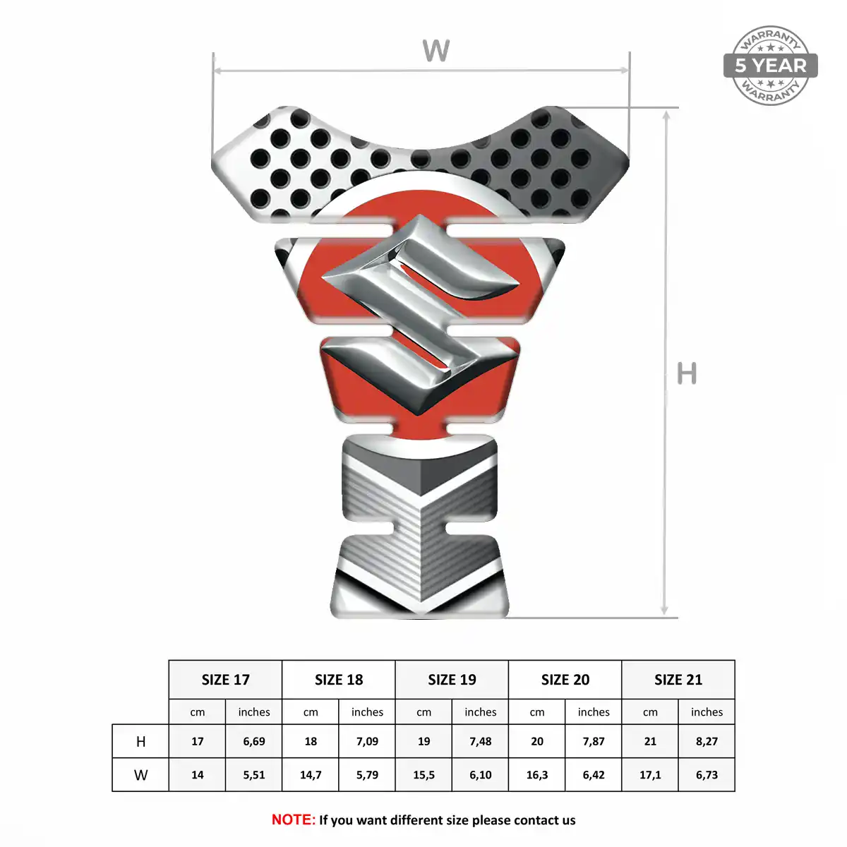Suzuki Tank Pad Guard Motorcycle Deluxe Edition