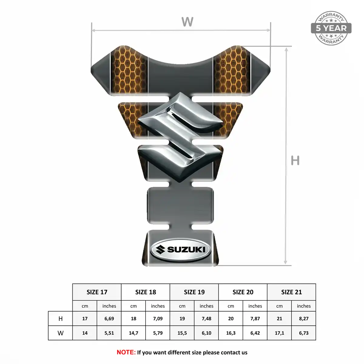 Suzuki Tank Pad Guard Motorcycle Exclusive Series