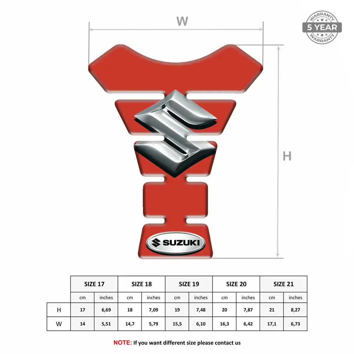 Suzuki Tank Pad Guard Motorcycle Prestige Line