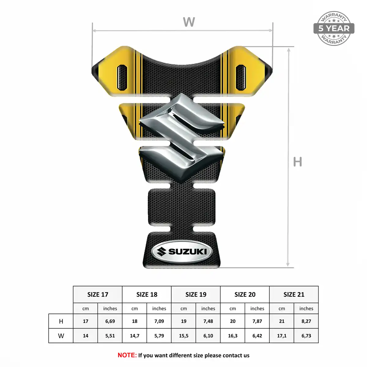 Suzuki Tank Pad Guard Motorcycle Prime Quality