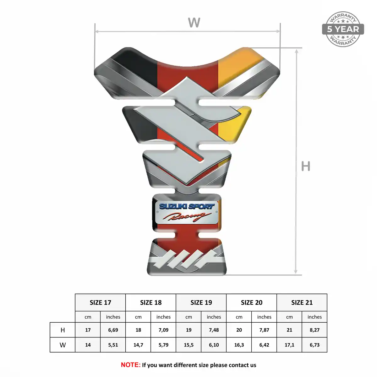 Suzuki Tank Pad Guard Prime Quality