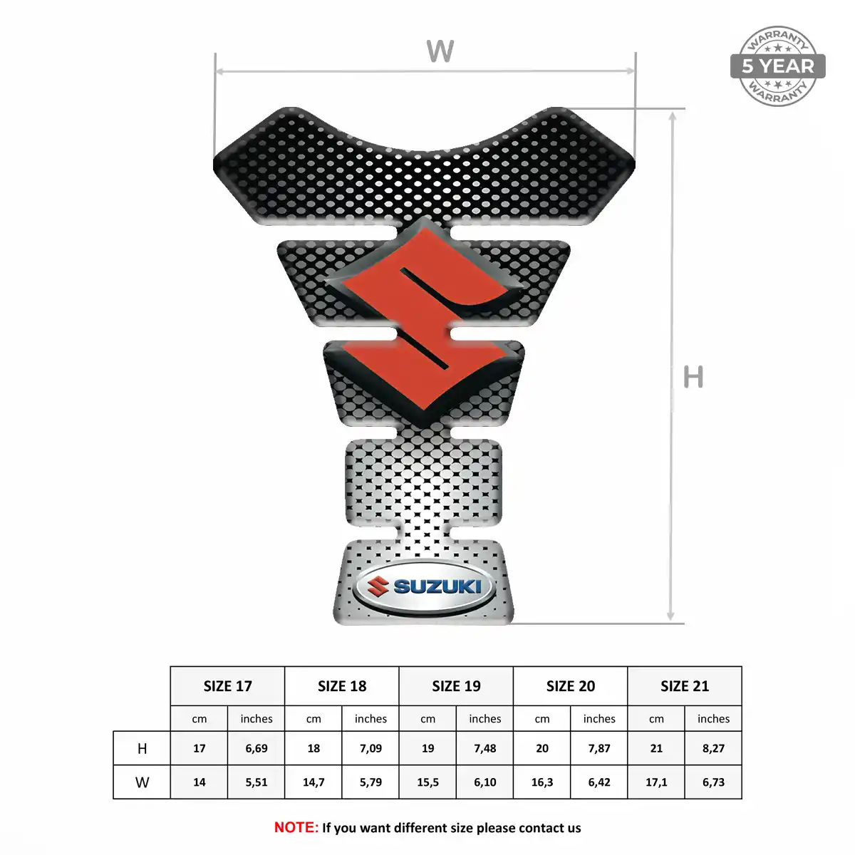 Suzuki Tank Pad Guard Refined Design