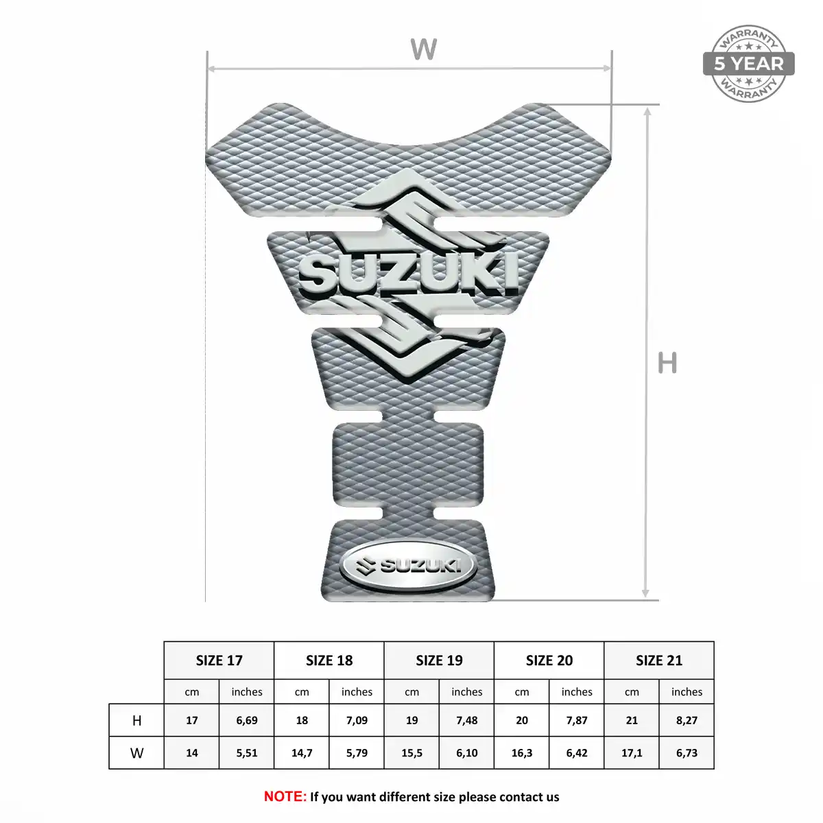 Suzuki Tank Pad Motorbike Exclusive Series