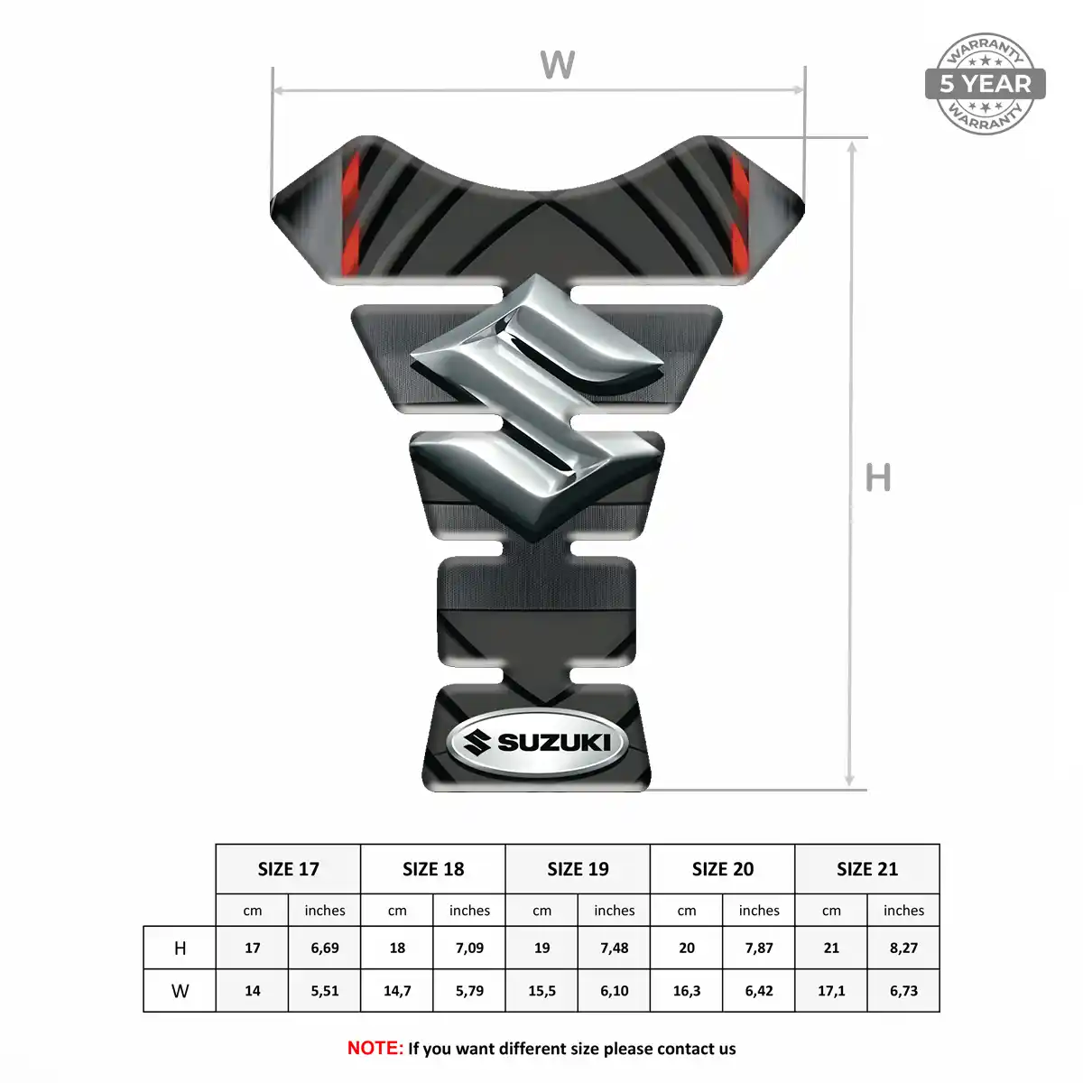 Suzuki Tank Pad Motorbike Signature Grade