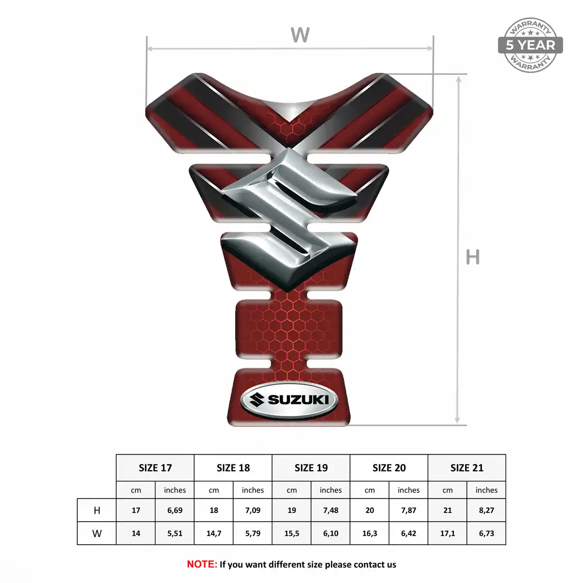 Suzuki Tank Pad Protector Exclusive Series