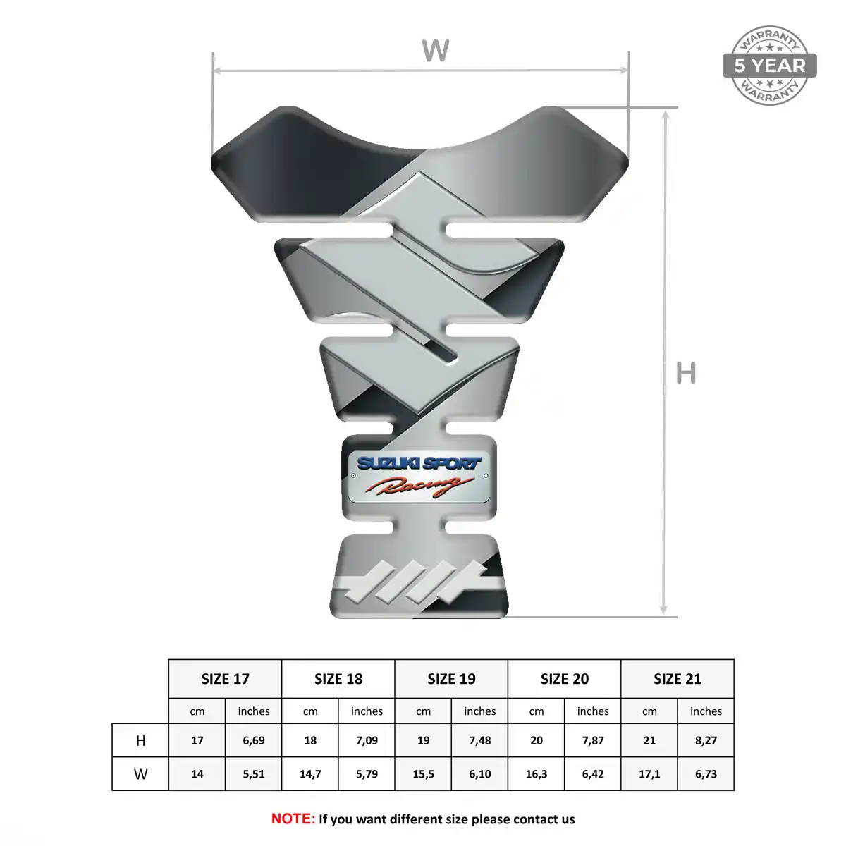Suzuki Tank Pad Protector Motorbike Exclusive Series