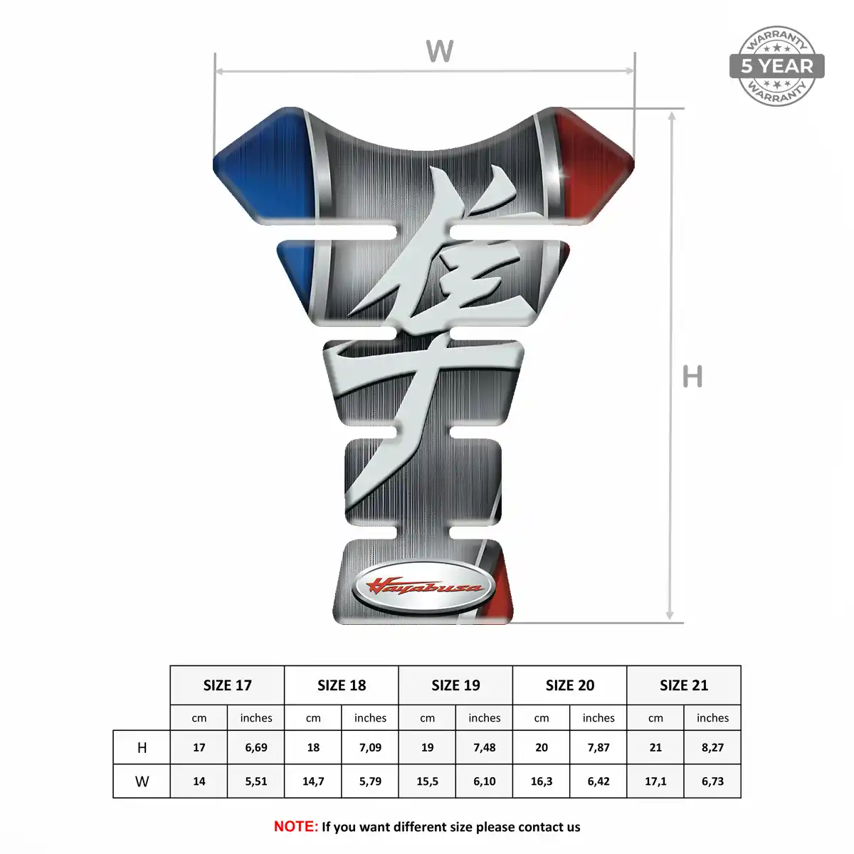 Suzuki Tank Pad Protector Motorcycle Deluxe Edition