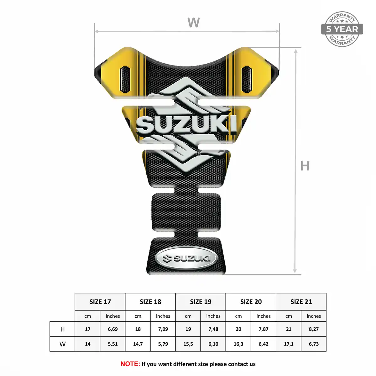 Suzuki Tank Pad Protector Motorcycle Exclusive Series