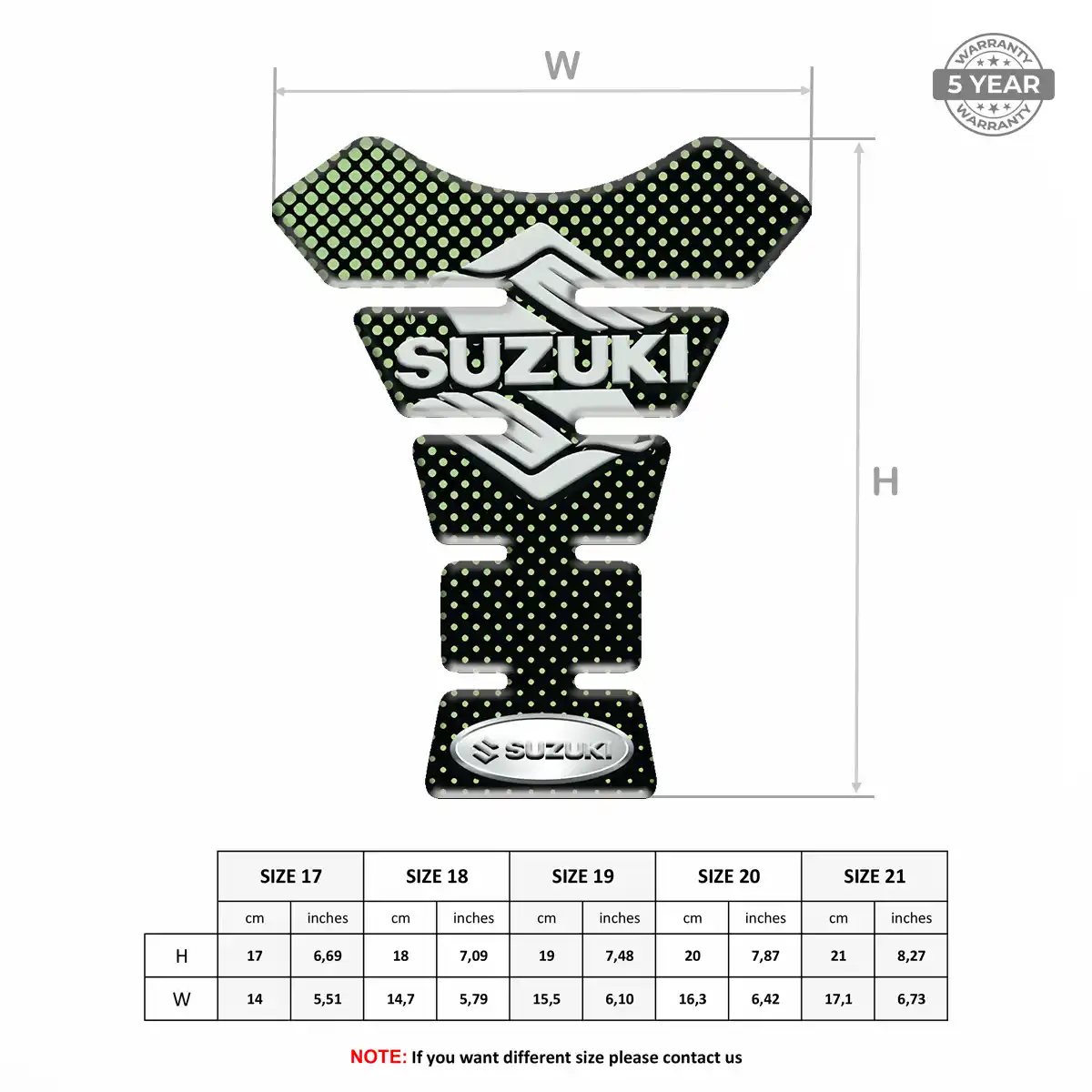 Suzuki Tank Pad Protector Motorcycle Prime Quality