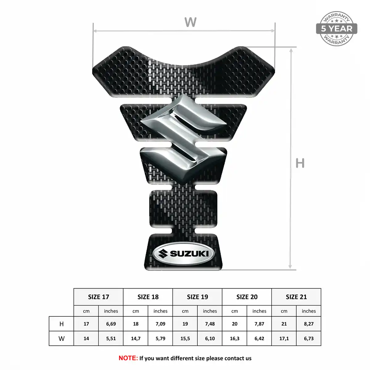 Suzuki Tank Pad Protector Prestige Line