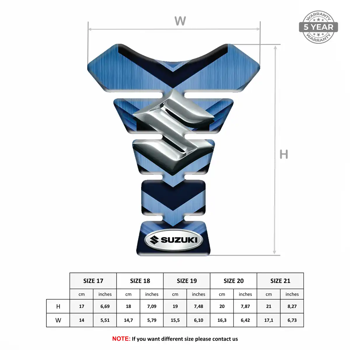 Suzuki Tank Pad Protector Prime Quality