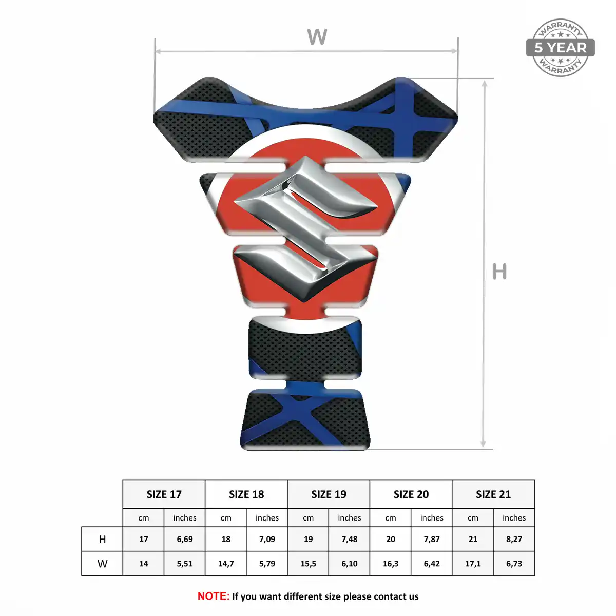 Suzuki Tank Pad Protector Refined Design