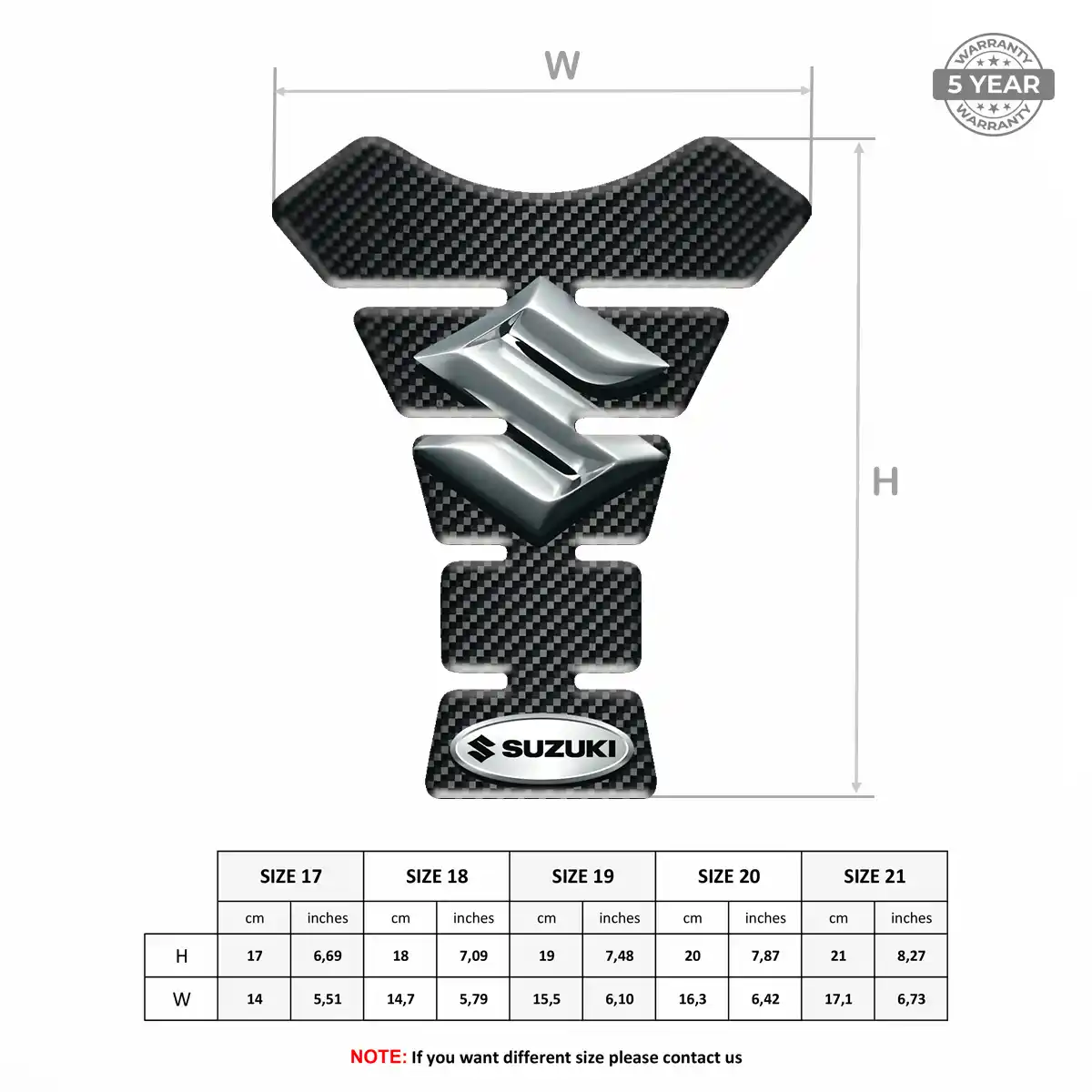 Suzuki Tank Pad Protector Signature Grade