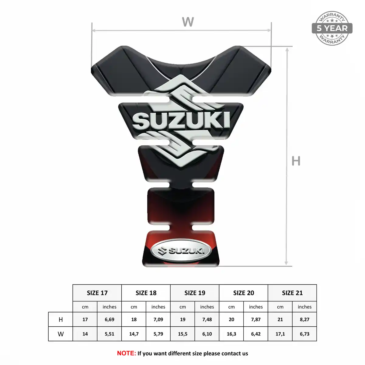Suzuki Tank Pads Fuse Deluxe Edition