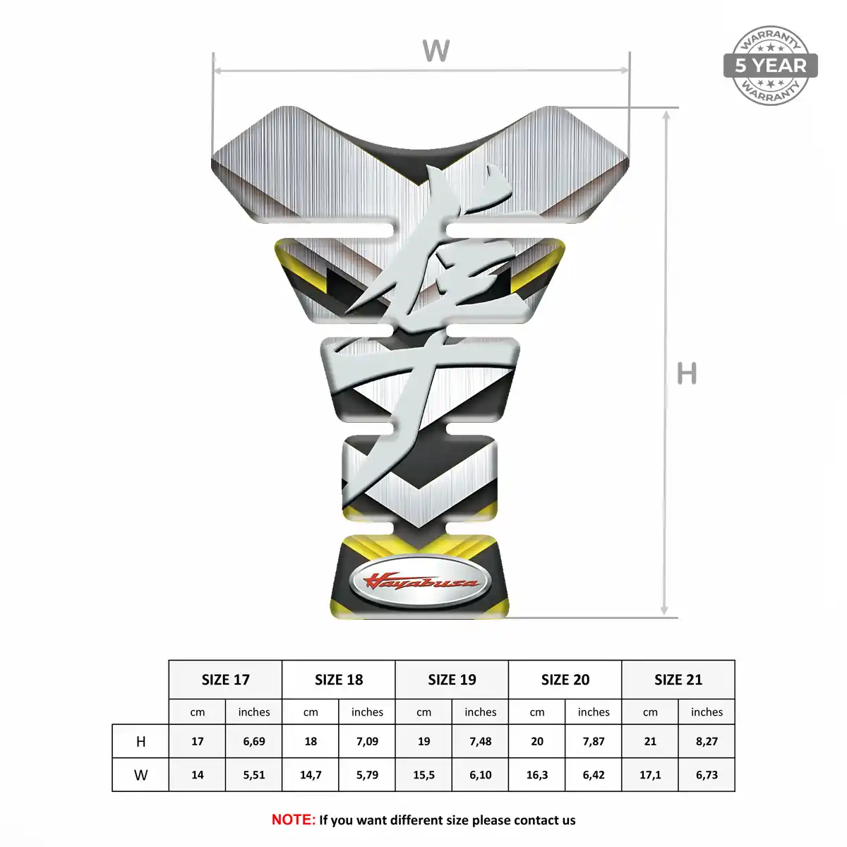 Suzuki Tank Pads Fuse Elite Finish