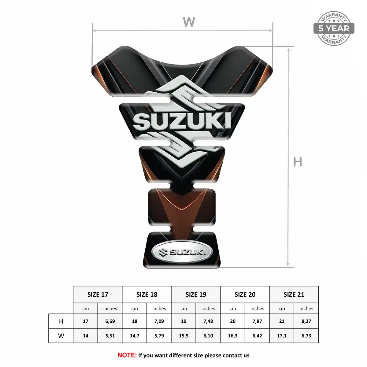 Suzuki Tank Pads Fuse Motorbike Prestige Line