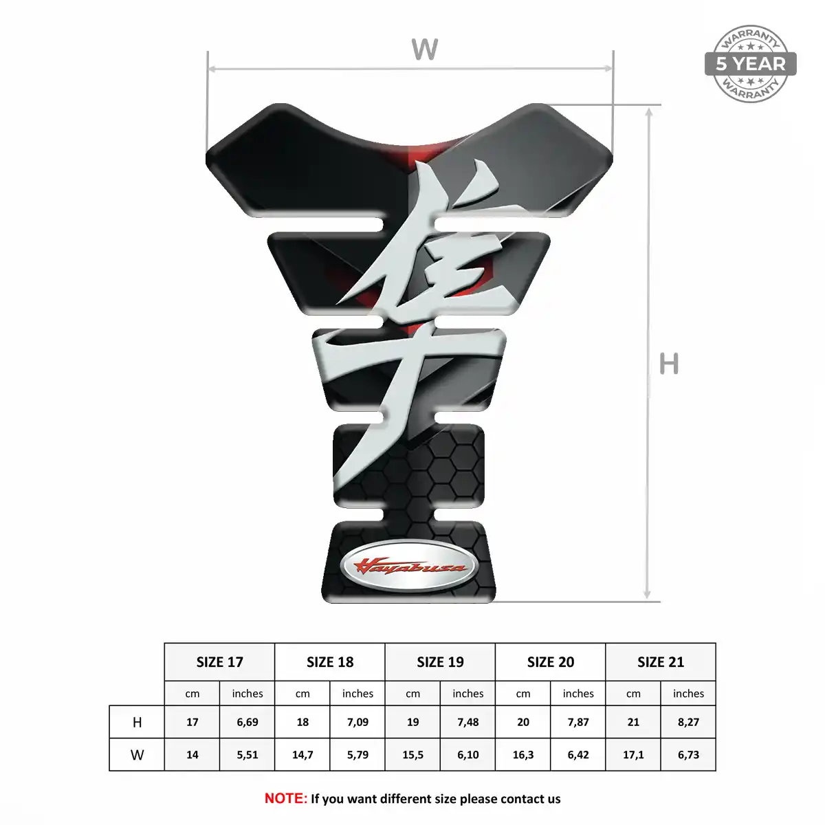 Suzuki Tank Pads Fuse Motorbike Signature Grade