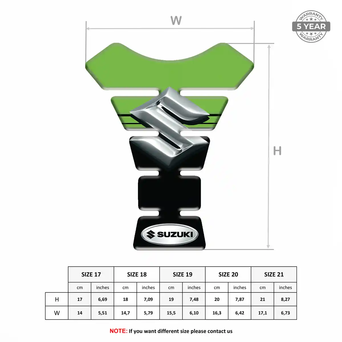 Suzuki Tank Pads Fuse Motorcycle Prime Quality