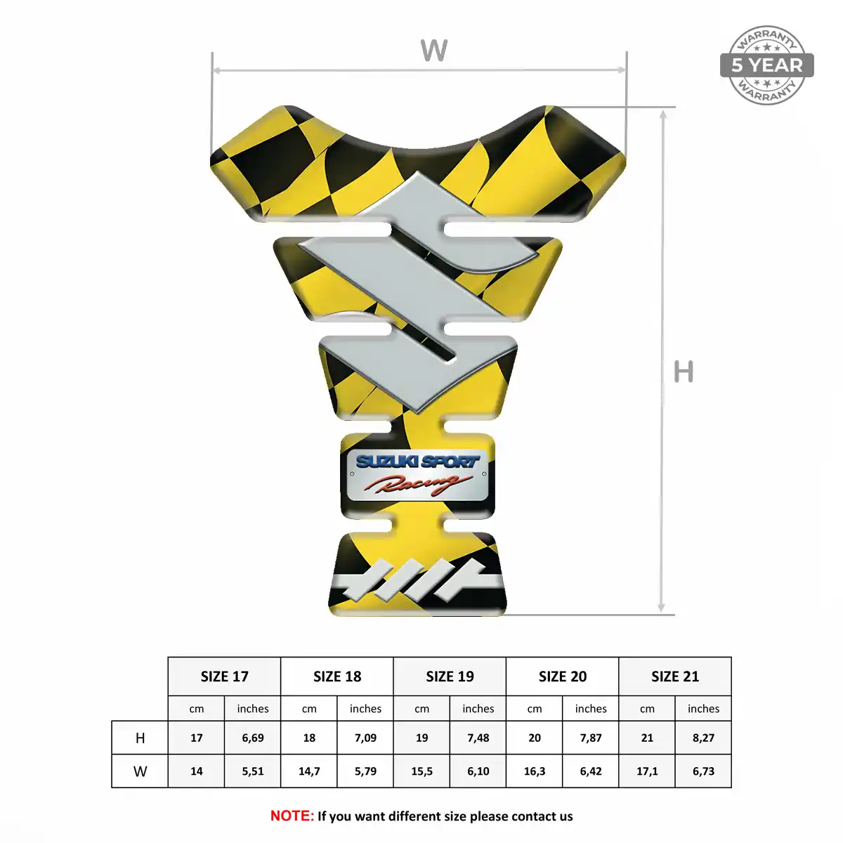 Suzuki Tank Pads Fuse Motorcycle Signature Grade