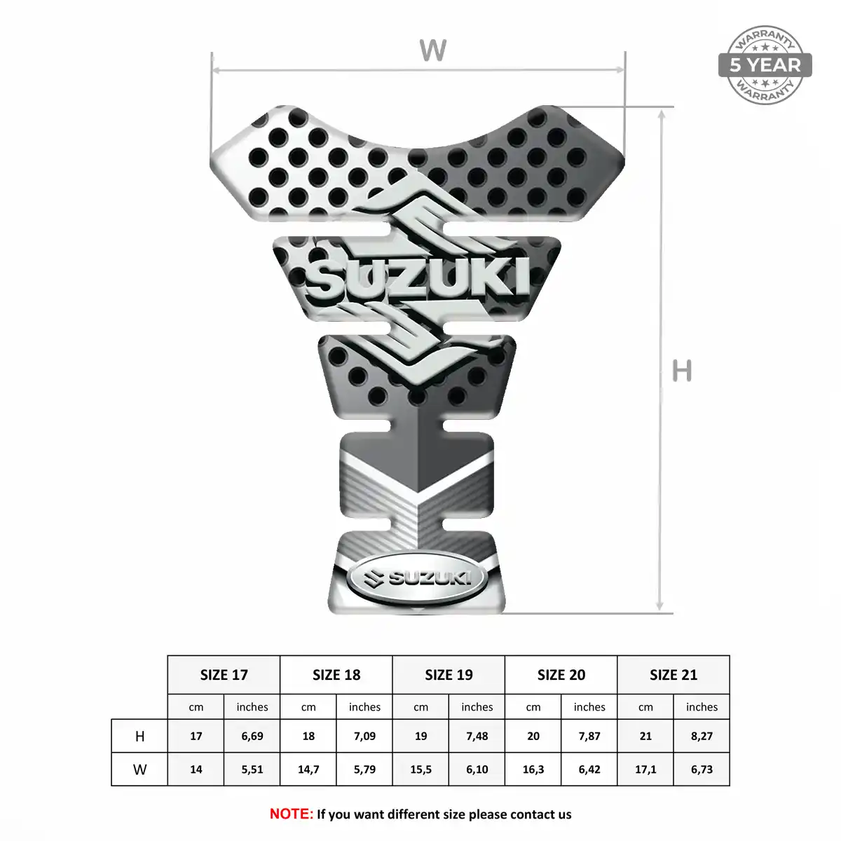 Suzuki Tank Pads Fuse Motorcycle Superior Craft