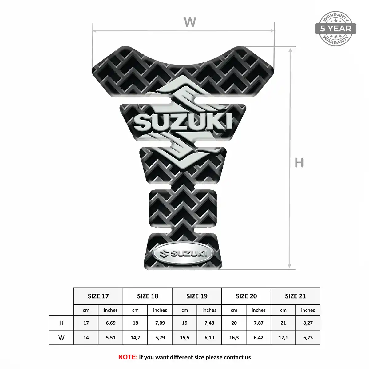 Suzuki Tank Pads Fuse Prestige Line