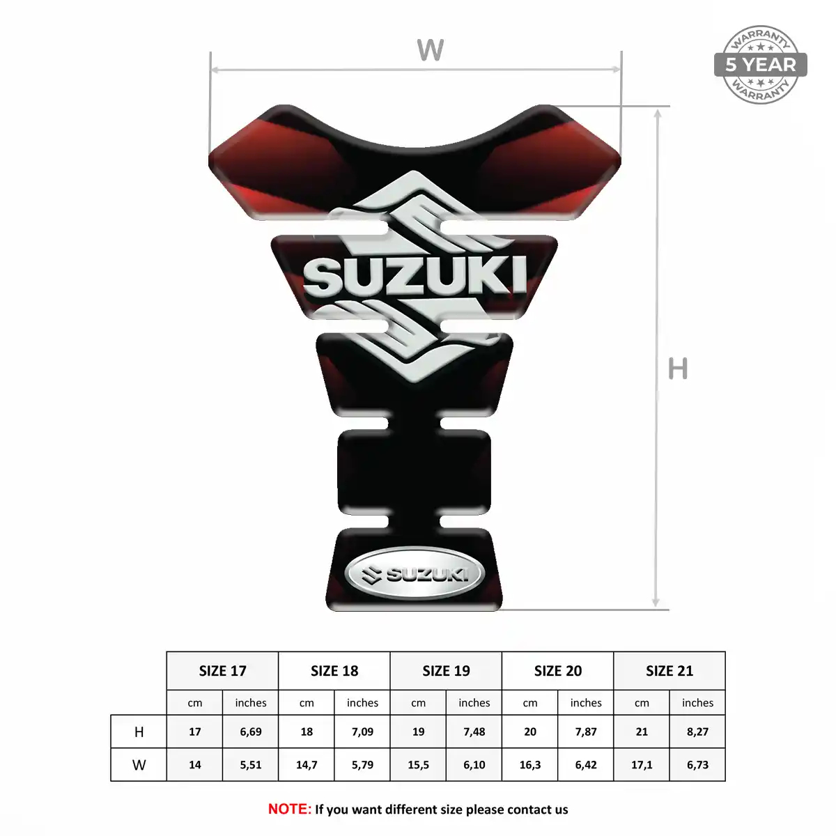 Suzuki Tank Pads Fuse Signature Grade