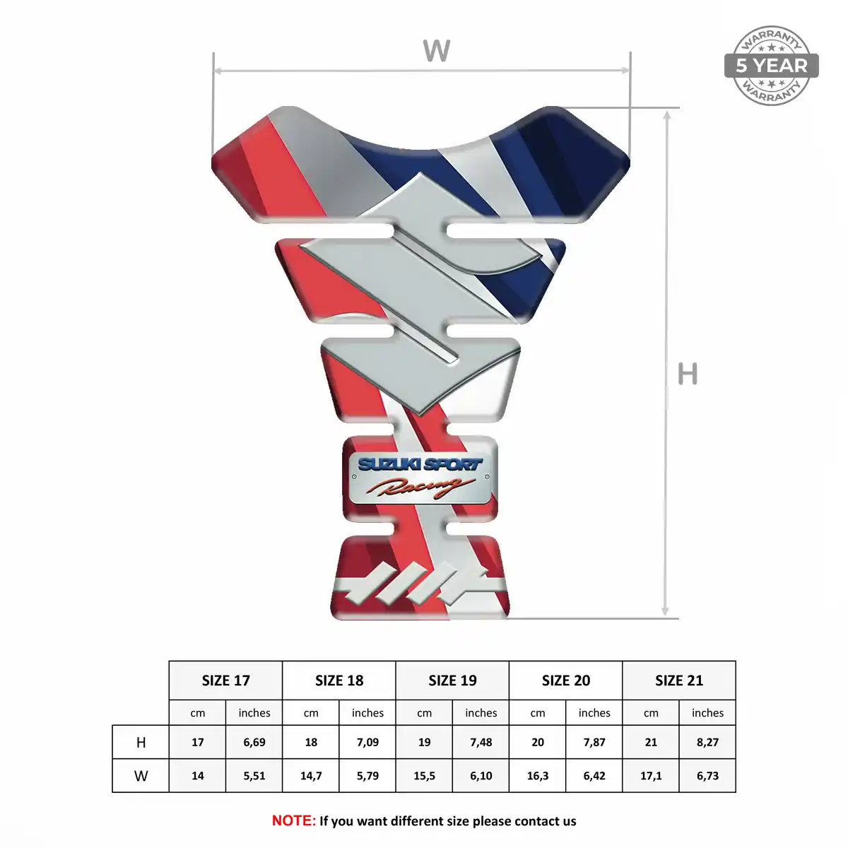 Suzuki Tank Pads Guards Deluxe Edition