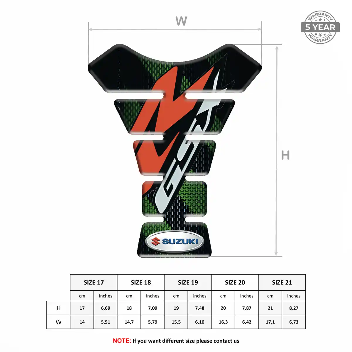 Suzuki Tank Pads Guards Motorbike Exclusive Series