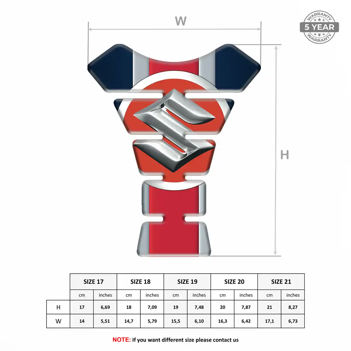 Suzuki Tank Pads Guards Motorbike Signature Grade