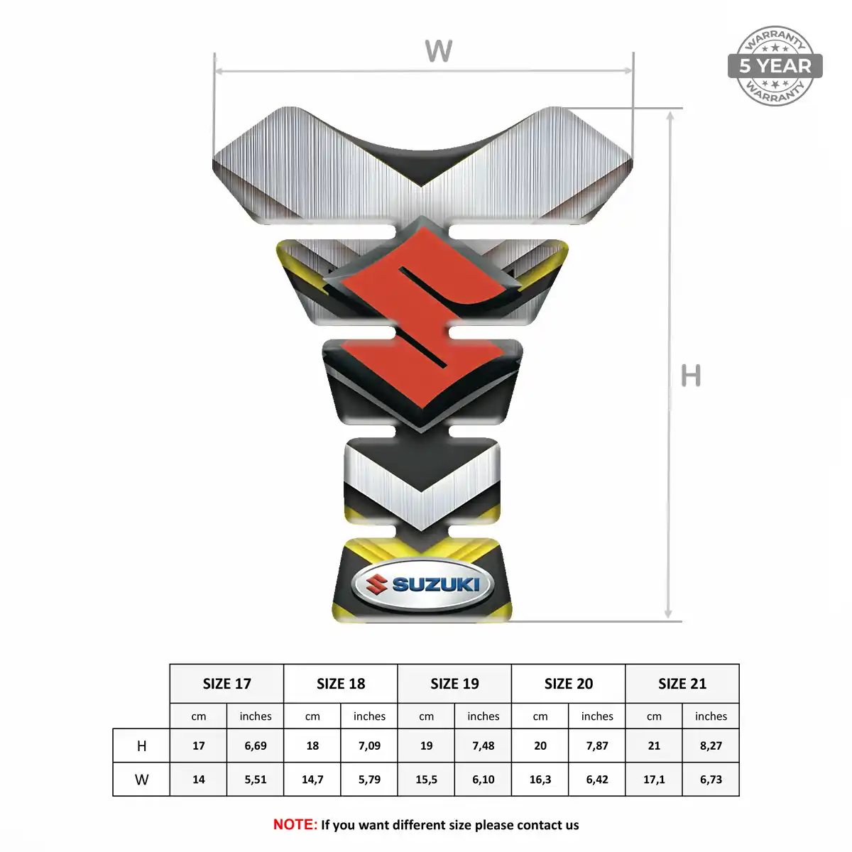 Suzuki Tank Pads Guards Motorcycle Deluxe Edition