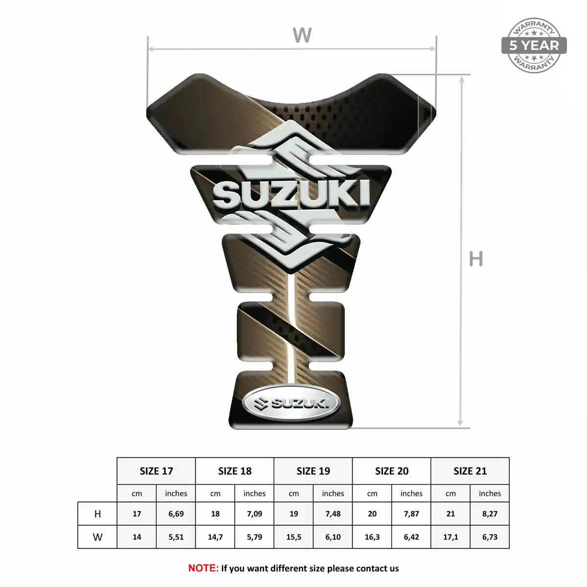 Suzuki Tank Pads Guards Motorcycle Elite Edition